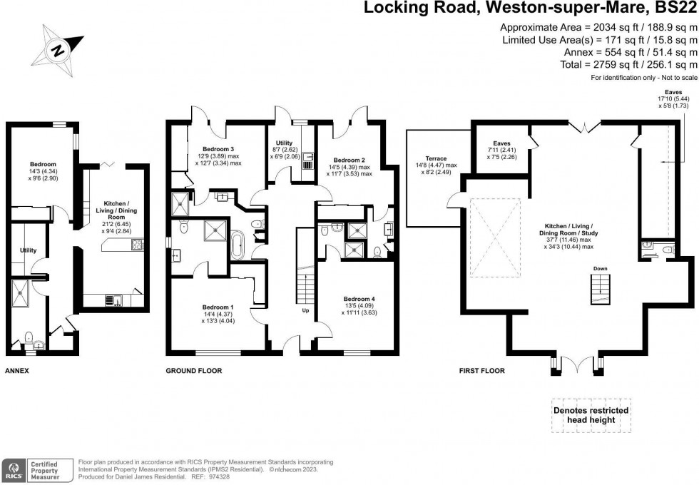 Floorplan for Weston-super-Mare, Somerset